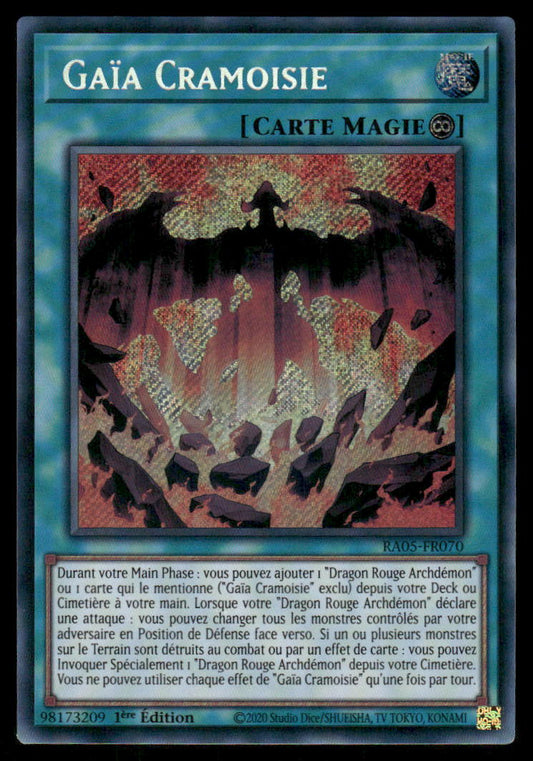 RA05-070  Gaïa Cramoisie - French (NM)(V.5 - Starlight Rare)
