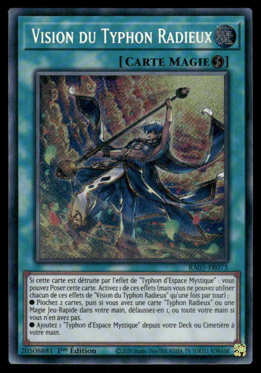 RA05-075  Vision du Typhon Radieux - French (NM)(V.3 - Secret Rare)