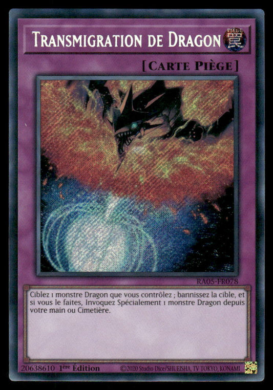 RA05-078  Transmigration de Dragon - French (NM)(V.3 - Secret Rare)