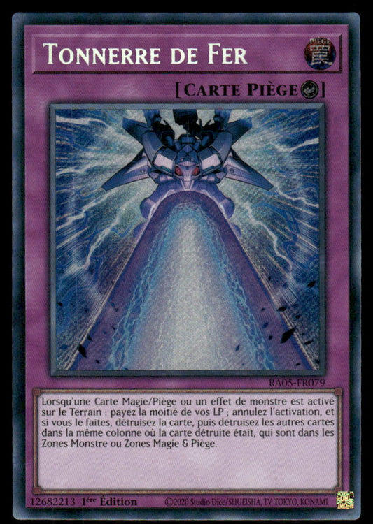 RA05-079  Tonnerre de Fer - French (NM)(V.5 - Starlight Rare)