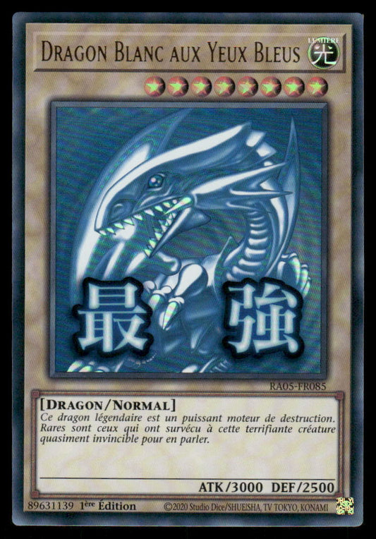 RA05-085  Dragon Blanc aux Yeux Bleus - French (NM)(V.2 - Starlight Rare)
