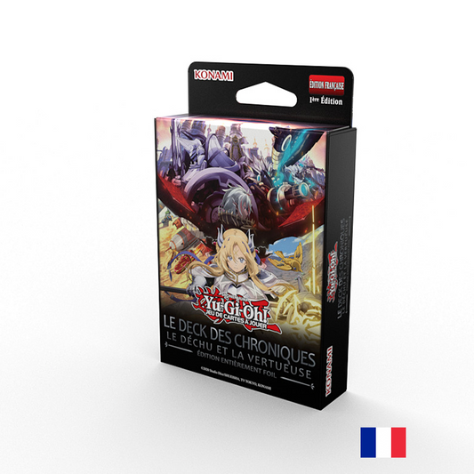 Deck de Structure LE DECK DES CHRONIQUES : Le Déchu et la Vertueuse - Édition entièrement Foil - Yu-Gi-Oh! (Précommande sortie le 23.10.25)