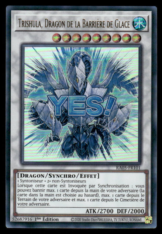 RA05-101  Trishula, Dragon de la Barrière de Glace - French (NM)(V.1 - Ultra Rare)