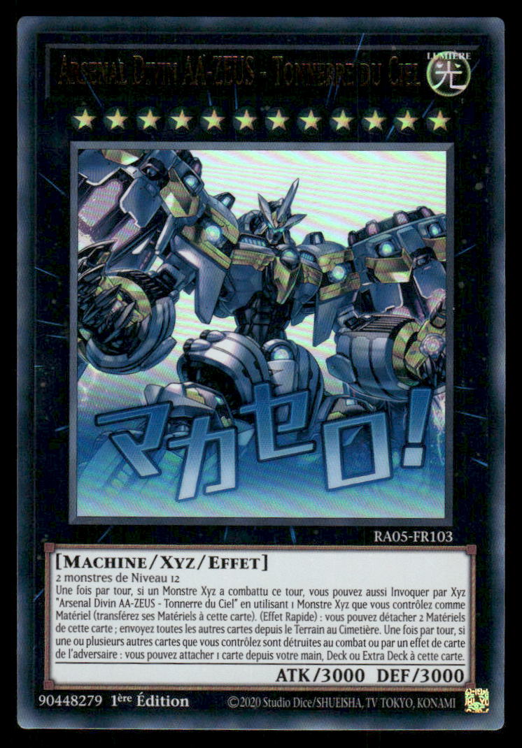 RA05-103  Arsenal Divin AA-ZEUS - Tonnerre du Ciel - French (NM)(V.1 - Ultra Rare)