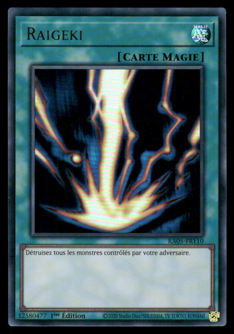 RA05-110  Raigeki - French (NM)(V.4 - Ultra Rare)