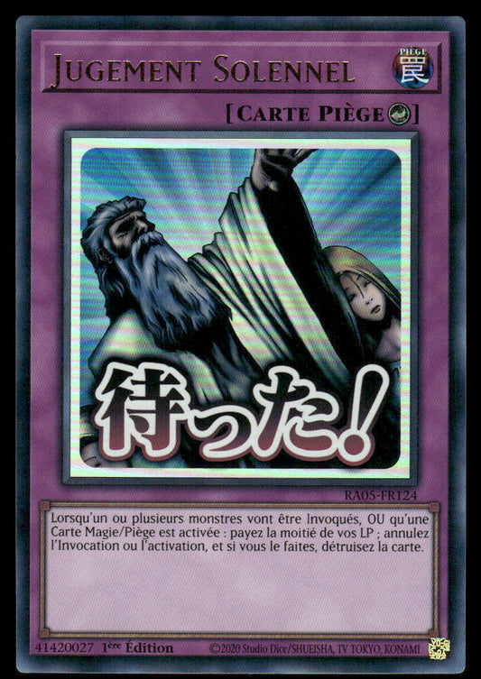 RA05-124  Jugement Solennel - French (NM)(V.2 - Starlight Rare)