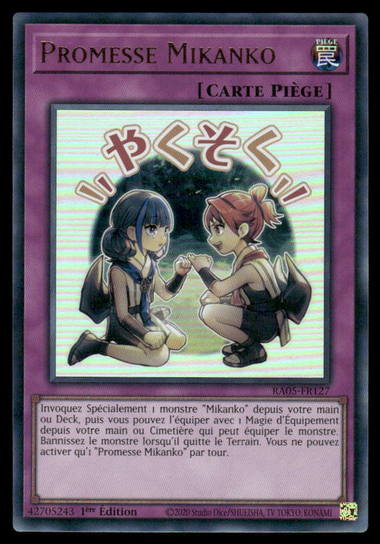 RA05-127  Promesse Mikanko - French (NM)(V.1 - Ultra Rare)