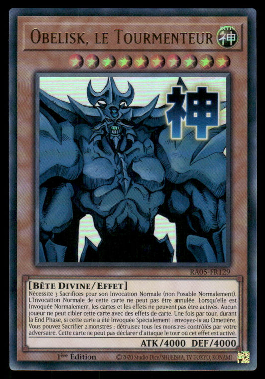 RA05-129  Obelisk, le Tourmenteur - French (NM)(V.2 - Starlight Rare)