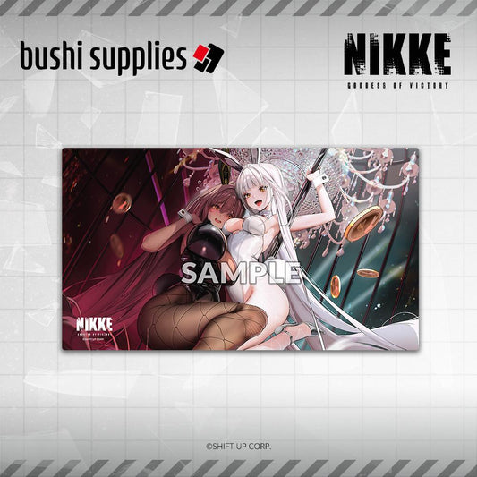 Bushi Supplies - Tapis de jeu - Nikke : Bunny X 777 - Noir & Blanc