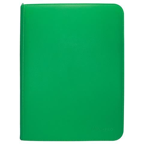 Ultra Pro - Zippered PRO-Binder 9 cases Vivid 360 Cartes - Green