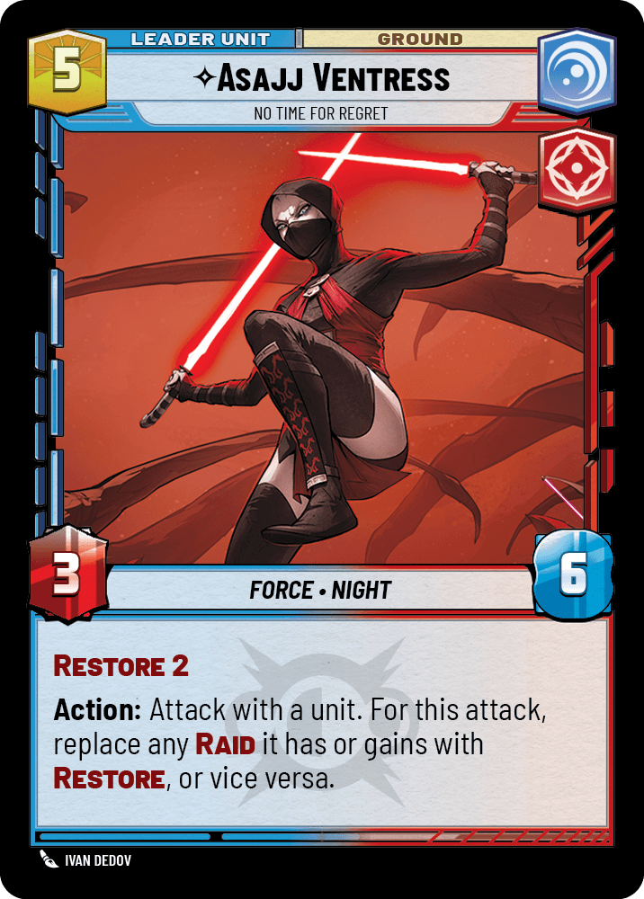 Asajj Ventress, L'Heure N'Est Pas Aux Regrets - HMW-1 - verso Anglais