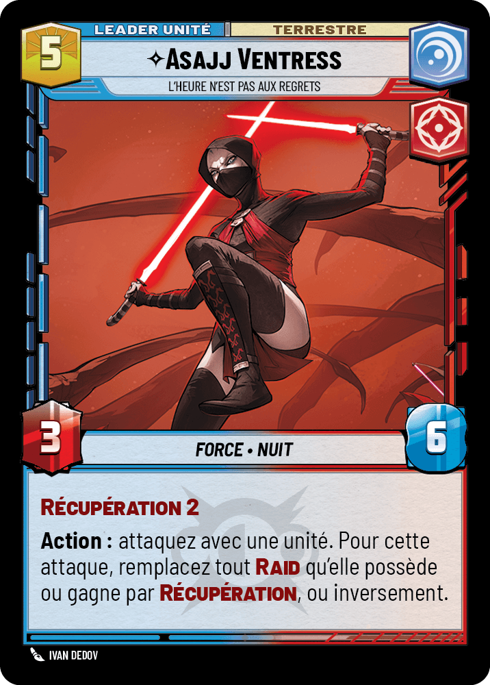 Asajj Ventress, L'Heure N'Est Pas Aux Regrets - HMW-1 - verso Français