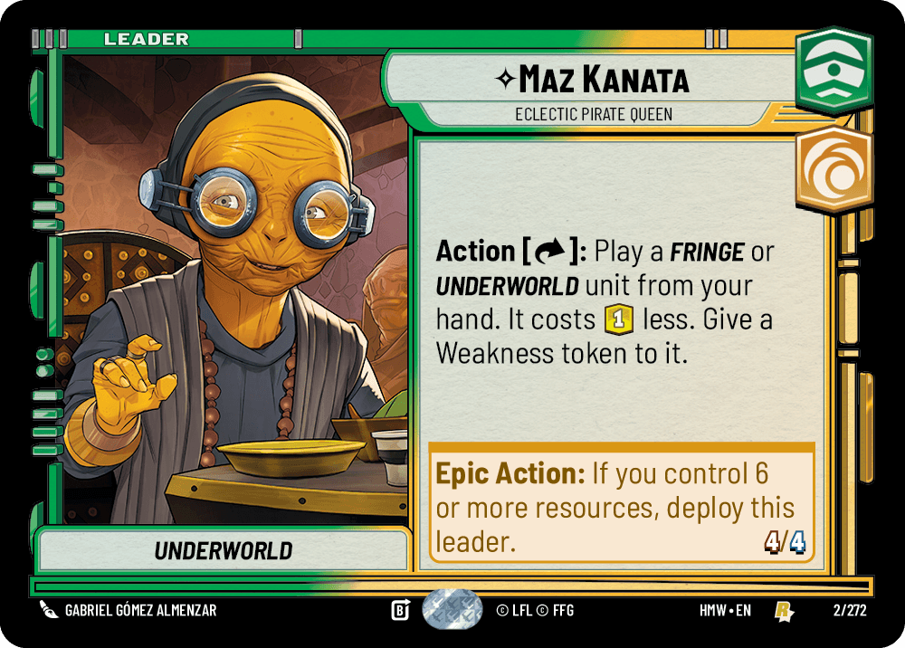 Maz Kanata, Reine Pirate Éclectique - HMW-002 - Standard - recto Anglais
