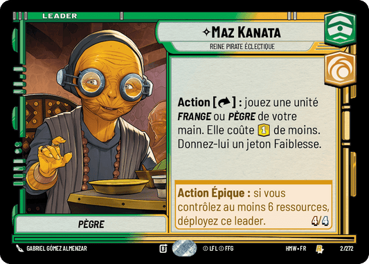 Maz Kanata, Reine Pirate Éclectique - HMW-002 - Standard - recto Français