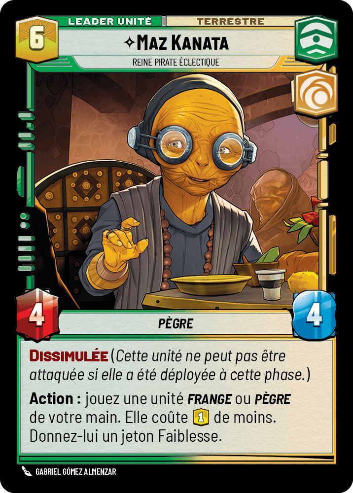 Maz Kanata, Reine Pirate Éclectique - HMW-002 - verso Français