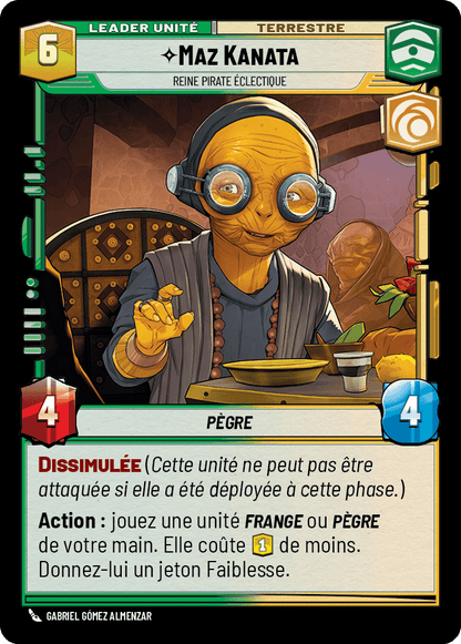 Maz Kanata, Reine Pirate Éclectique - HMW-002 - verso Français