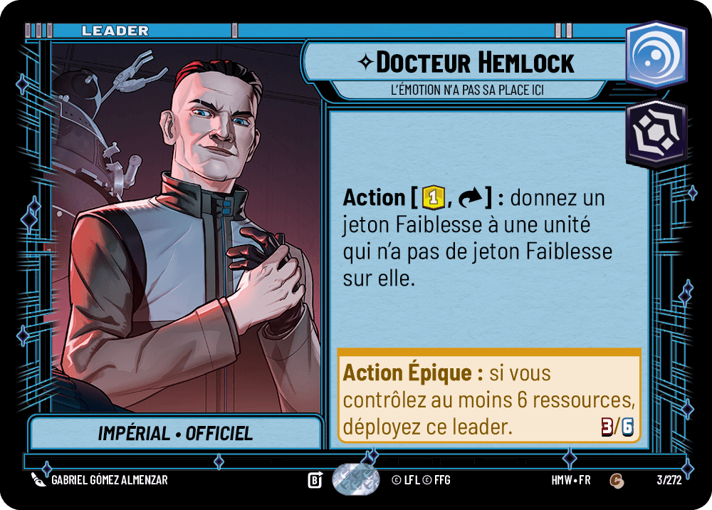 Docteur Hemlock, L'Émotion N'A Pas Sa Place Ici - HMW-003 - Standard - recto Français