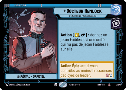 Docteur Hemlock, L'Émotion N'A Pas Sa Place Ici - HMW-003 - Standard - recto Français