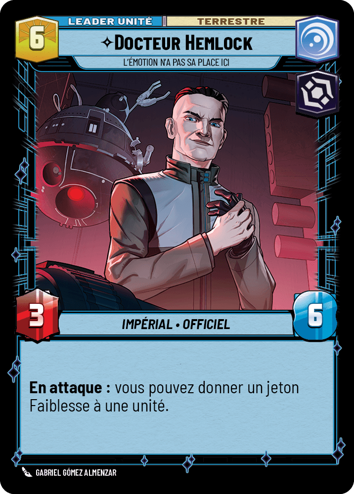 Docteur Hemlock, L'Émotion N'A Pas Sa Place Ici - HMW-003 - verso Français
