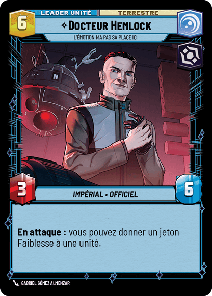 Docteur Hemlock, L'Émotion N'A Pas Sa Place Ici - HMW-003 - verso Français