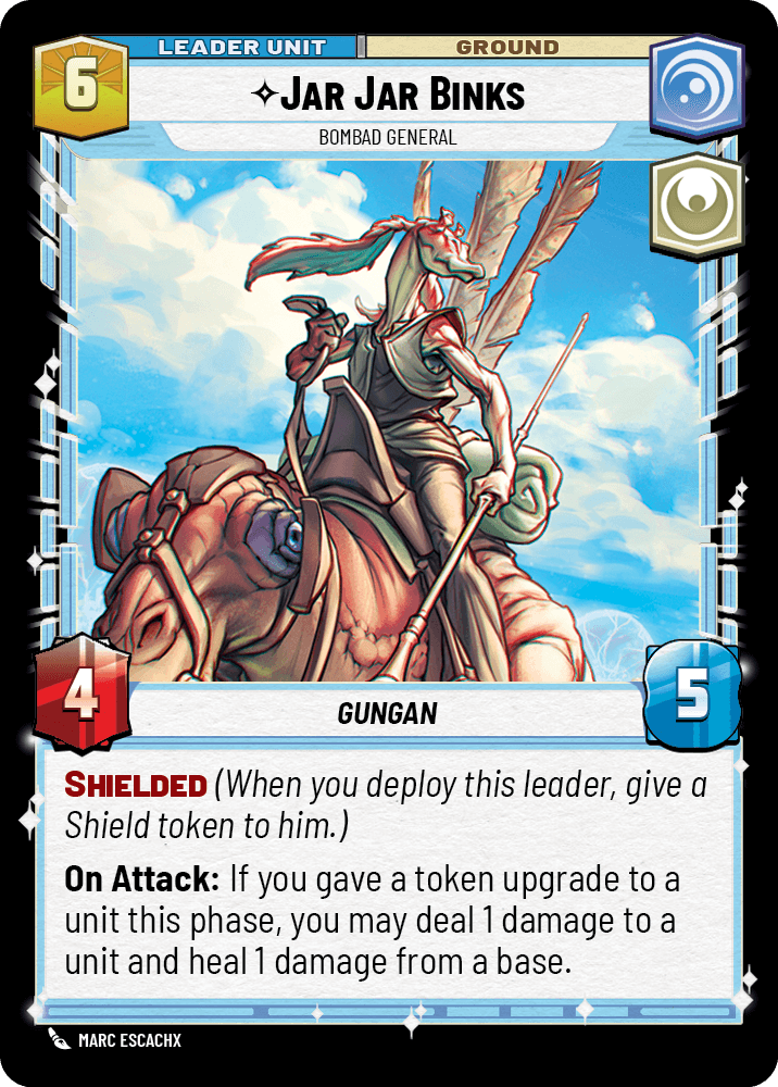 Jar Jar Binks, Général Bombad - HMW-005 - verso Anglais