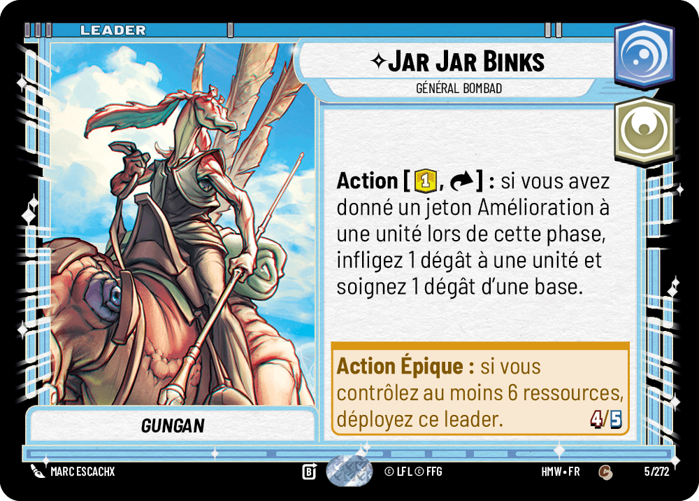 Jar Jar Binks, Général Bombad - HMW-005 - Standard - recto Français