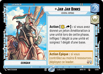 Jar Jar Binks, Général Bombad - HMW-005 - Standard - recto Français