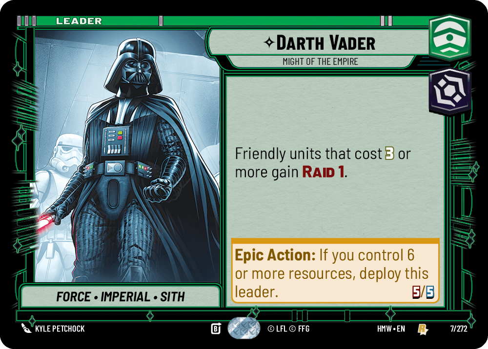 Dark Vador, Puissance De L'Empire - HMW-007 - Standard - recto Anglais