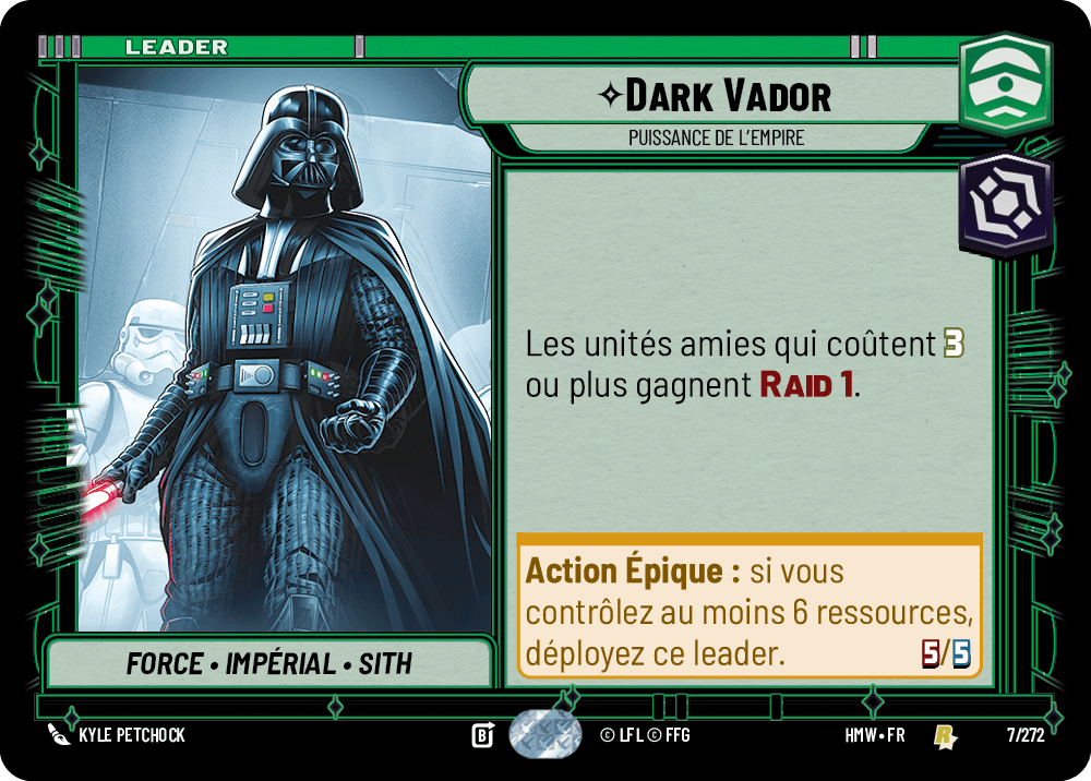 Dark Vador, Puissance De L'Empire - HMW-007 - Standard - recto Français