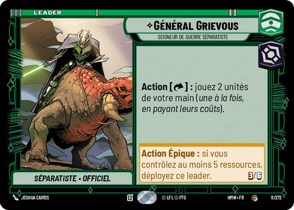 Général Grievous, Seigneur De Guerre Séparatiste - HMW-008 - Standard - recto Français