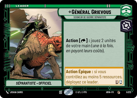 Général Grievous, Seigneur De Guerre Séparatiste - HMW-008 - Standard - recto Français