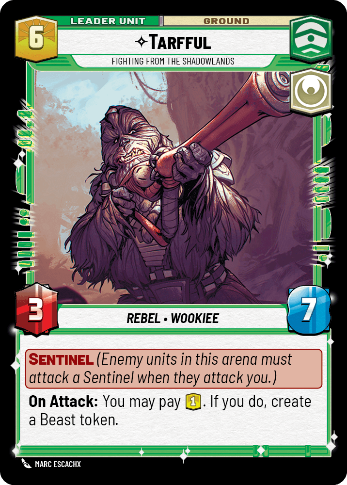 Tarfful, Combattant Des Terres D'Ombre - HMW-010 - verso Anglais