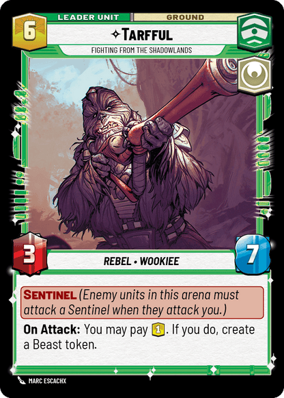 Tarfful, Combattant Des Terres D'Ombre - HMW-010 - verso Anglais