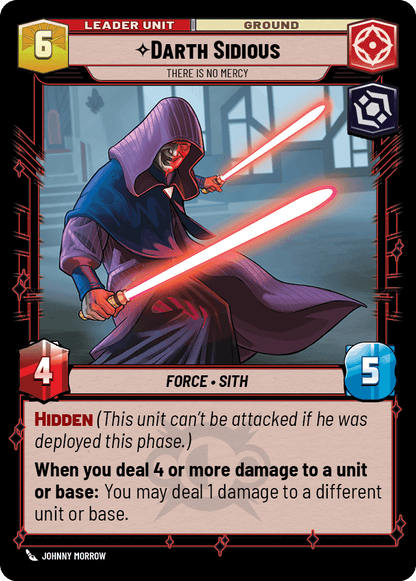 Dark Sidious, Aucune Pitié - HMW-011 - verso Anglais