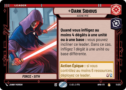 Dark Sidious, Aucune Pitié - HMW-011 - Standard - recto Français