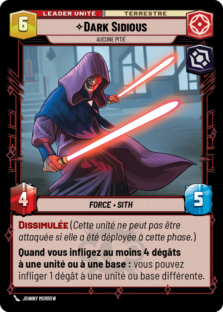 Dark Sidious, Aucune Pitié - HMW-011 - verso Français