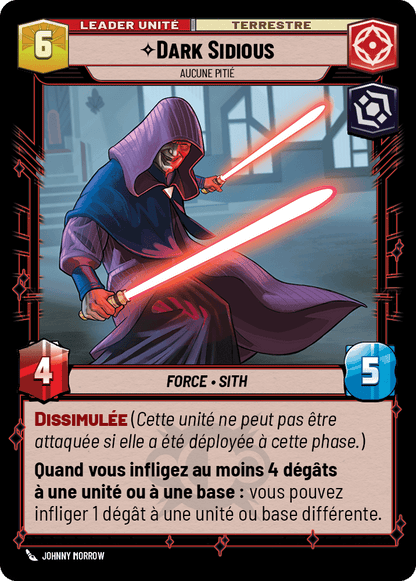 Dark Sidious, Aucune Pitié - HMW-011 - verso Français