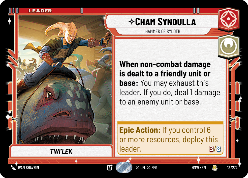 Cham Syndulla, Marteau De Ryloth - HMW-013 - Standard - recto Anglais