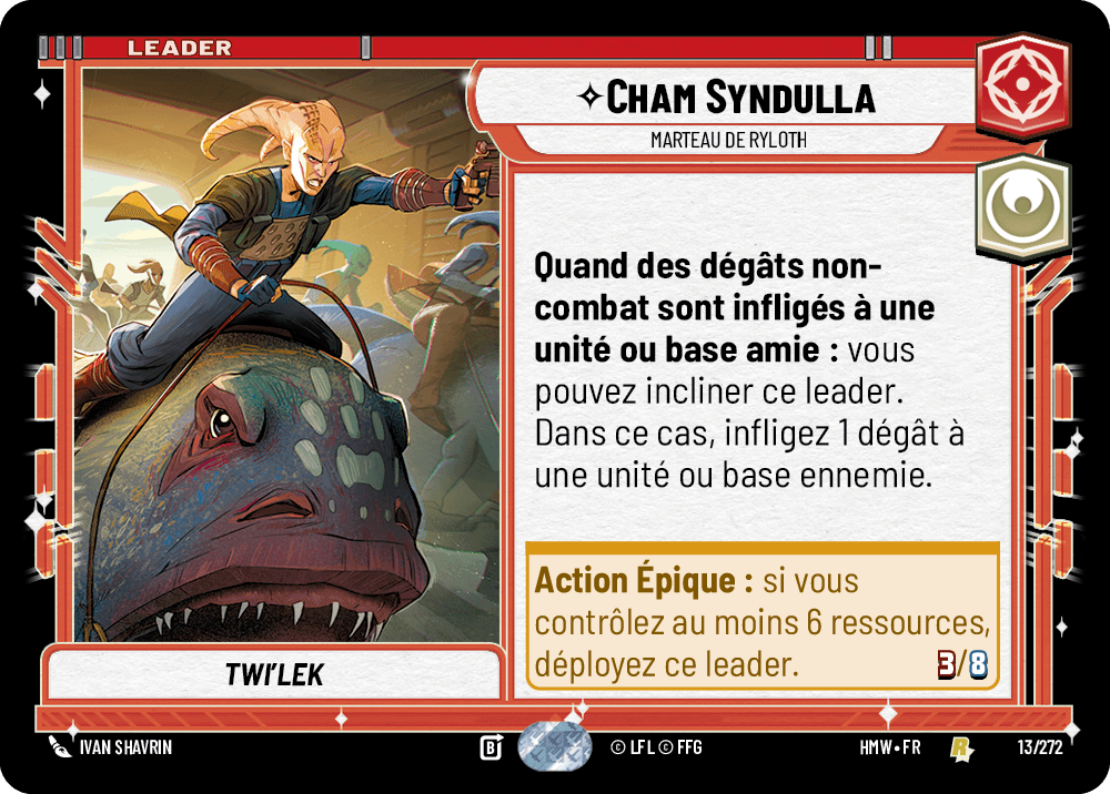 Cham Syndulla, Marteau De Ryloth - HMW-013 - Standard - recto Français