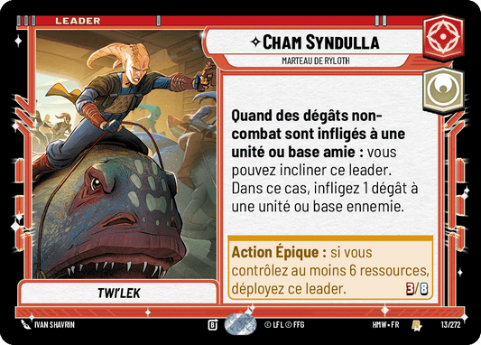 Cham Syndulla, Marteau De Ryloth - HMW-013 - Standard - recto Français
