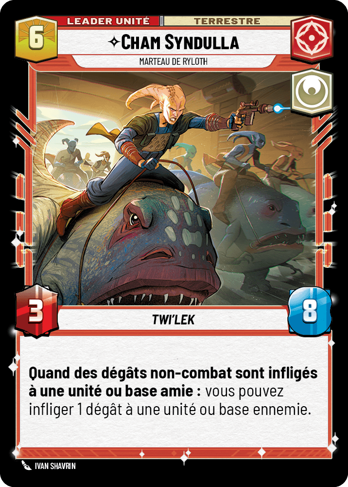 Cham Syndulla, Marteau De Ryloth - HMW-013 - verso Français