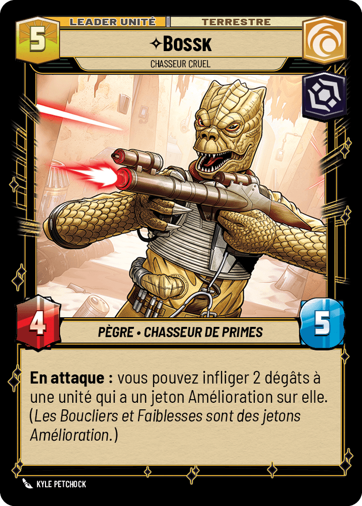 Bossk, Chasseur Cruel - HMW-015 - verso Français