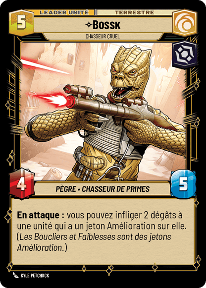 Bossk, Chasseur Cruel - HMW-015 - verso Français