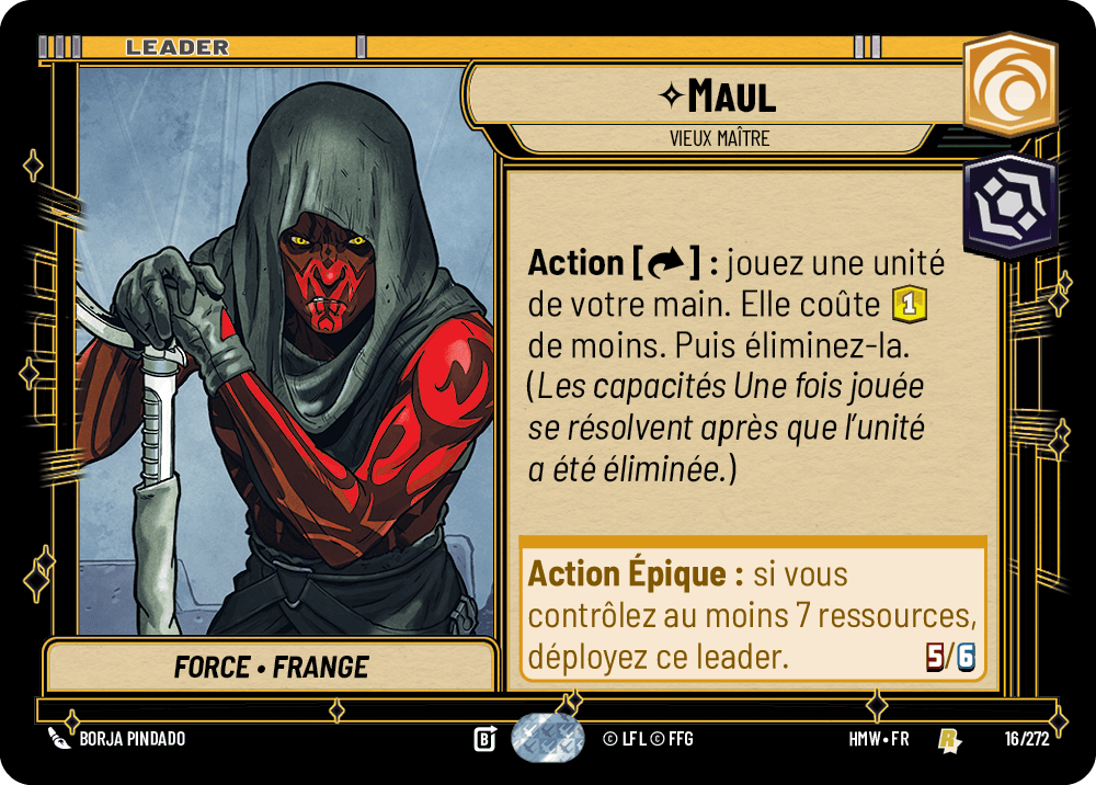 Maul, Vieux Maître - HMW-016 - Standard - recto Français
