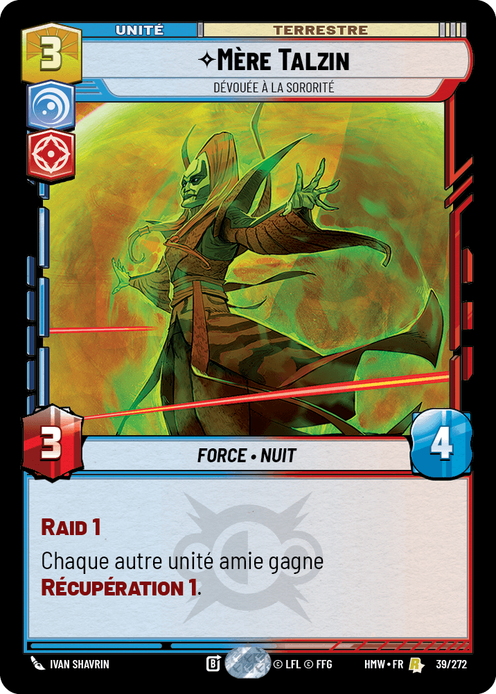 Mère Talzin, Dévouée À La Sororité - HMW-039 - Standard - recto Français