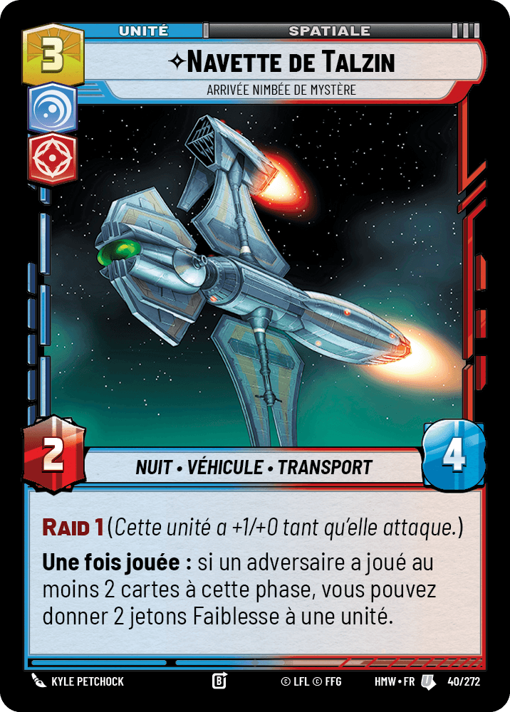 Navette de Talzin, Arrivée Nimbée De Mystère - HMW-040 - Standard - recto Français