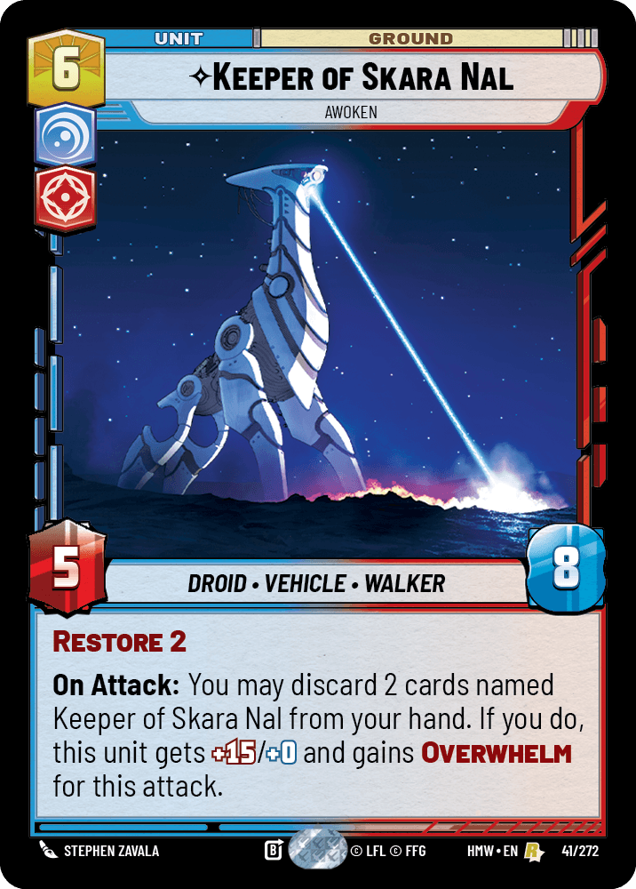 Gardien de Skara Nal, Éveillé - HMW-041 - Standard - recto Anglais