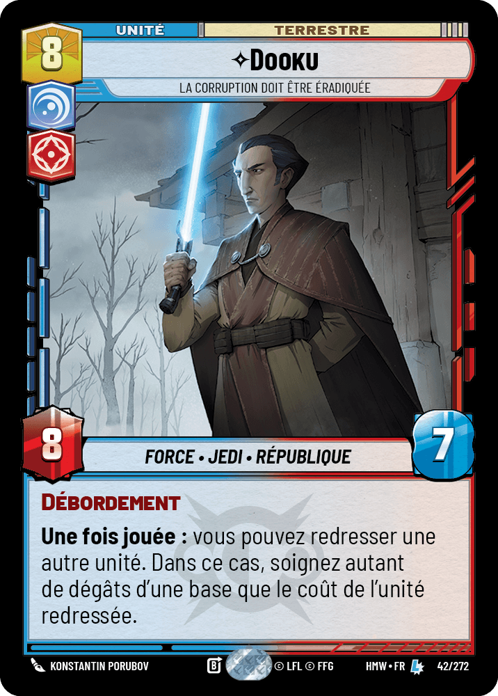 Dooku, La Corruption Doit Être Éradiquée - HMW-042 - Standard - recto Français