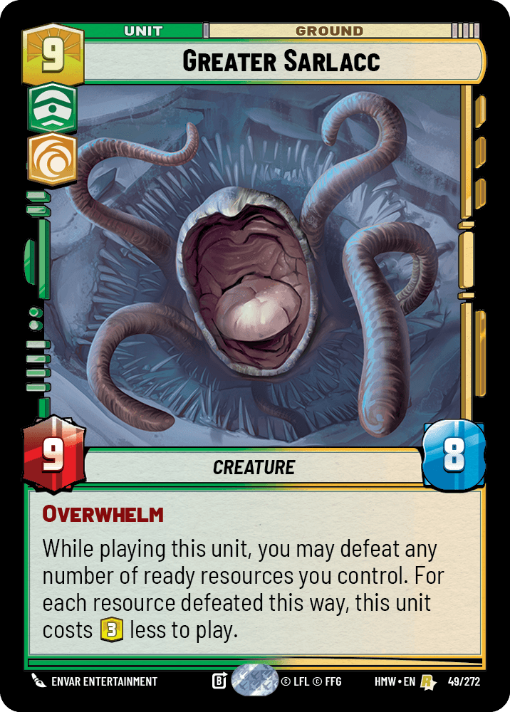 Immense Sarlacc - HMW-049 - Standard - recto Anglais