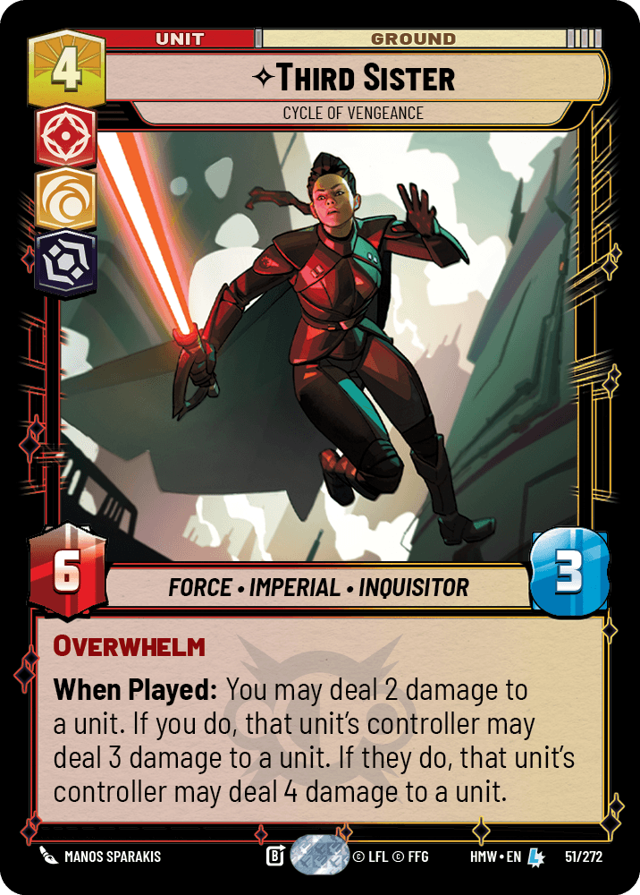 La Troisième Sœur, Cycle De Vengeance - HMW-051 - Standard - recto Anglais